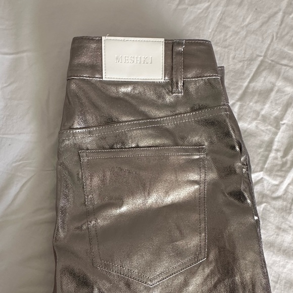 Meshki Metallic Silver Pant - Picture 2 of 3